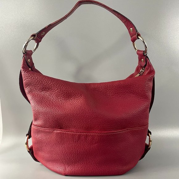 Michael Kors Red Pebbled Leather Hobo/Handbag - Picture 4 of 15